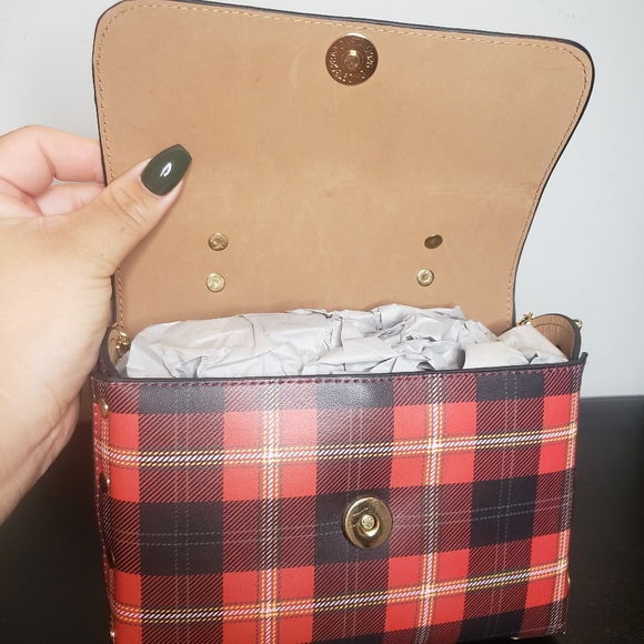 Small red plaid purse - Picture 5 of 5